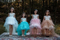 Hollywood High-Low Flower Girl Dress(Hollywood Flower Girl Dress) -Mia Bambina Store 2107 3