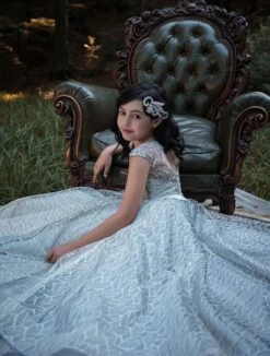 Agen Dress In Sprkly Lace(Agen) -Mia Bambina Store 2167 3