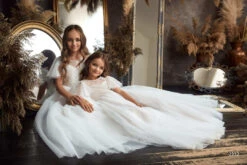 L2332 Flutter Sleeve Dress For A Wedding Guest(L2332 Flutter Sleeve Dress For Wedding Guest) -Mia Bambina Store 2332 1