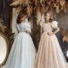 Off-White Flower Girl Princess Dress(Off White Flower Girl Princess Dress)