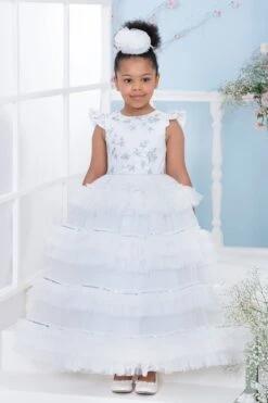 Formal Long Ruffled Dress(High Low Lace Dress)