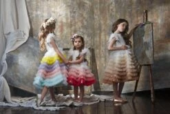 Girls Sophisticated Special Occasion Dress(3026 Short Girl Occasion Dress) -Mia Bambina Store 3026 1