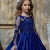 Royal Blue Ballgown Dress For Little Girls(Royal Blue Ballgown Dress For Little Girls)