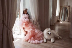 Girls Ruffled High Low Dress(3101 Ruffled High Low Dress) 7 Girls Ruffled High Low Dress(3101 Ruffled High Low Dress) -Mia Bambina Store 3101 3