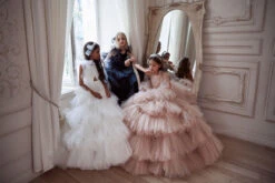 Ruffled Tulle Dress With Straps(3105 Ruffled Tulle Dress With Straps) 11 Ruffled Tulle Dress With Straps(3105 Ruffled Tulle Dress With Straps) -Mia Bambina Store 3105 5