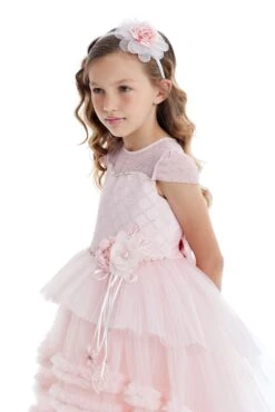 Pink Girls High Low Dress(Pink Girls High Low Dress) -Mia Bambina Store 32016PR 043 3