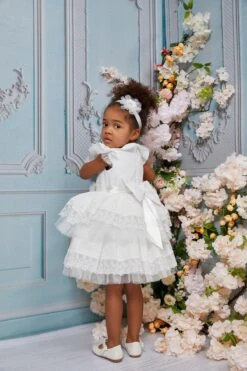 Sarah - Little Girl Party Dress 6-18 Months(Sarah Little Girl Party Dress 6 18 Months) -Mia Bambina Store 32098PRecru 5