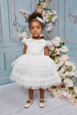 Sarah - Little Girl Party Dress 6-18 Months(Sarah Little Girl Party Dress 6 18 Months) -Mia Bambina Store 32098PRecru 6