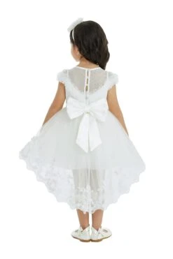 Lace High-Low Baby Dress(32104pr In Size 6 18 Months Ivory) -Mia Bambina Store 32104PRecru 4