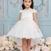 Lace High-Low Baby Dress(32104pr In Size 6 18 Months Ivory)