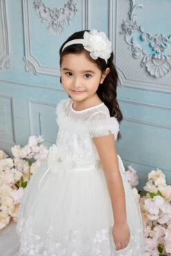 Lace High-Low Baby Dress(32104pr In Size 6 18 Months Ivory) -Mia Bambina Store 32104PRecru 7