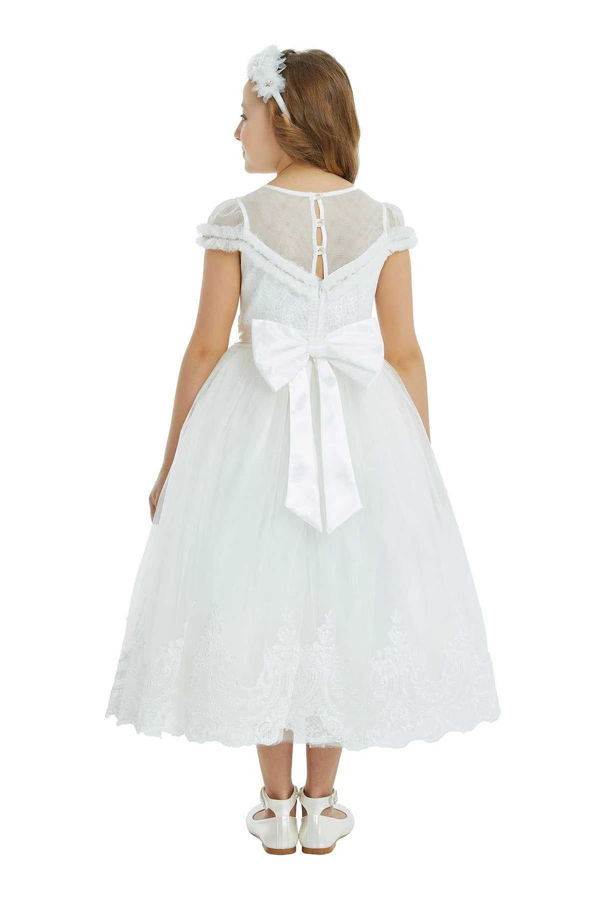 Long Lace Teen Dress(Long Lace Teen Dress) 4 Long Lace Teen Dress(Long Lace Teen Dress) - Image 4