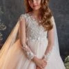 3219 Junior Bridesmaid Dress With Cape Sleeves(3219 Junior Bridesmaid Dress With Cape Sleeves)