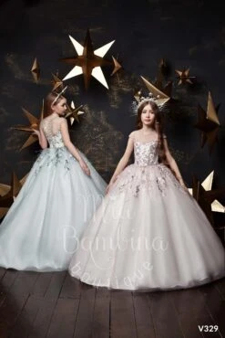 Virginia Flower Girl Dress In Blush(Virginia Flower Girl Dress)