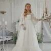 Long Sleeve First Communion Dress(Long Sleeve First Communion Dress)