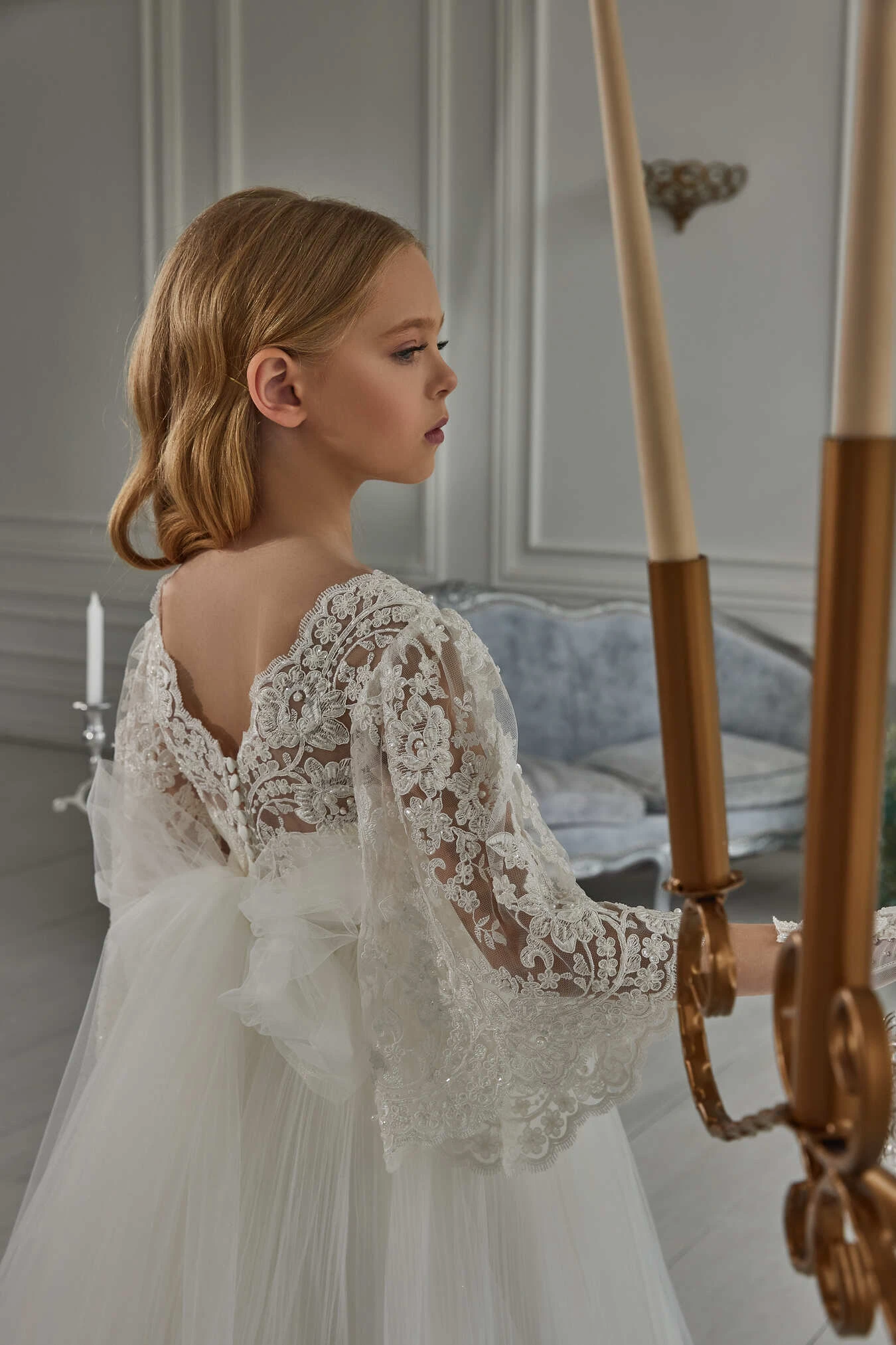 Long Sleeve First Communion Dress(Long Sleeve First Communion Dress) 4 Long Sleeve First Communion Dress(Long Sleeve First Communion Dress) - Image 4