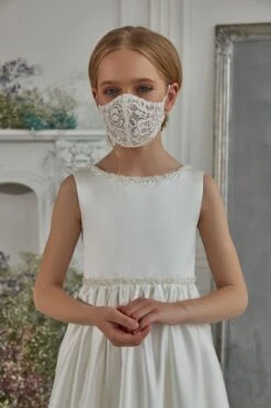 Classic First Communion Outfit With A Bolero(Classic First Communion Outfit With Bolero) -Mia Bambina Store 3318 3