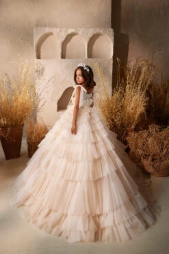 3621 Klaipeda Extravagant Flower Girl Dress(Klaipeda) -Mia Bambina Store 3621 5