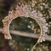 Rose Gold Pearl Tiara Hairband(Rose Gold Pearl Tiara Hairband A18n)
