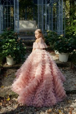 AB039 Ruffled Flower Girl Dress(Ab039)