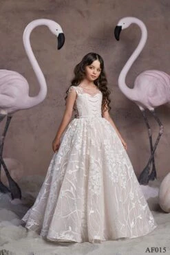 AF015 Lace Communion Dress(Af015 Communion Dress For Girls)