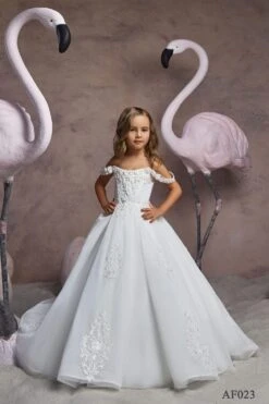 Little Girl Off The Shoulder Dress For Weddings(Little Girl Off The Shoulder Dress For Weddings)