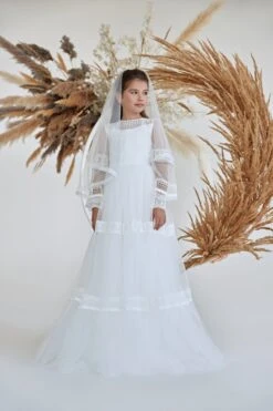 Charming French Lace Tulle First Communion Dress(Charming French Lace Tulle First Communion Dress)