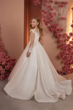 Venus Exclusive A-Line Dress With Long Sleeves(Venus Exclusive A Line Dress With Long Sleeves) -Mia Bambina Store PR102 4