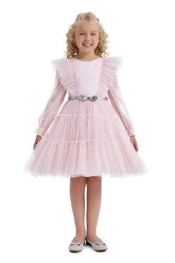 Jamel - Teen Girl Dress With Long Sleeves(Jamel Dress With Overskirt) -Mia Bambina Store Pamina 0017