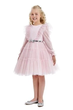 Jamel - Teen Girl Dress With Long Sleeves(Jamel Dress With Overskirt) -Mia Bambina Store Pamina 0021