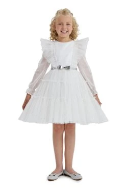 Jamel - Teen Girl Dress With Long Sleeves(Jamel Dress With Overskirt)