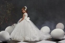 Little Princess Dress In Sparkly Tulle(Little Princess Lace Tulle Sparkly Dress) -Mia Bambina Store little princess lace tulle sparkly dress mia bambina boutique 3