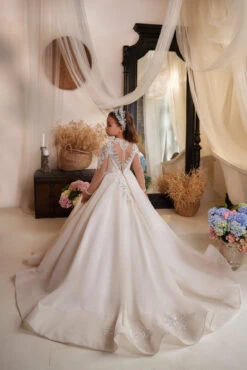 Berta Beaded Flower Girl Dress For Special Occasions(Berta Beaded Flower Girl Dress For Special Occasions) -Mia Bambina Store mia bambina boutique Berta Beaded Flower Girl Dress for Special Occasions 4