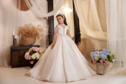 Berta Beaded Flower Girl Dress For Special Occasions(Berta Beaded Flower Girl Dress For Special Occasions) -Mia Bambina Store mia bambina boutique Berta Beaded Flower Girl Dress for Special Occasions 5