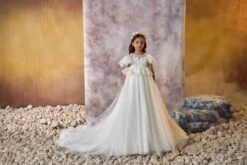 Blossom & Grace Communion Gown(Blossom Grace Communion Gown) -Mia Bambina Store mia bambina boutique Blossom Grace Communion Gown 4