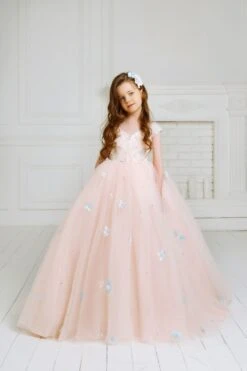 Blush Flower Girl Dress(Blush Flower Girl Dress)