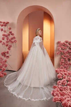 Fairy Tale Princess Gown With Cape(Fairy Tale Princess Gown With Cape) 5 Fairy Tale Princess Gown With Cape(Fairy Tale Princess Gown With Cape) -Mia Bambina Store mia bambina boutique Fairy Tale Princess Gown with Cape 2