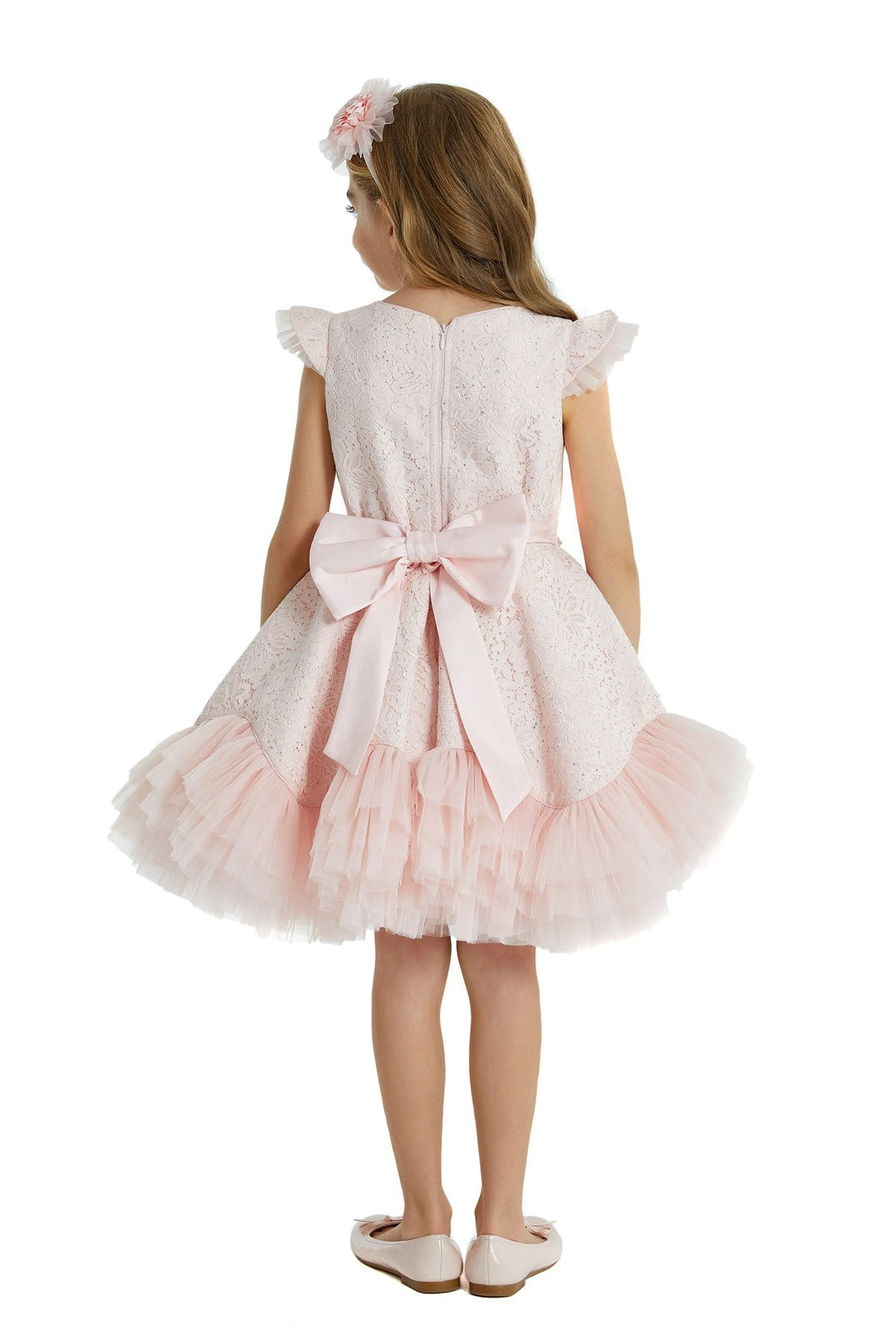 Girls Lace And Tulle Tutu Dress With Ruffles(Girls Lace And Tulle Tutu Dress With Ruffles) 3 Girls Lace And Tulle Tutu Dress With Ruffles(Girls Lace And Tulle Tutu Dress With Ruffles) - Image 3