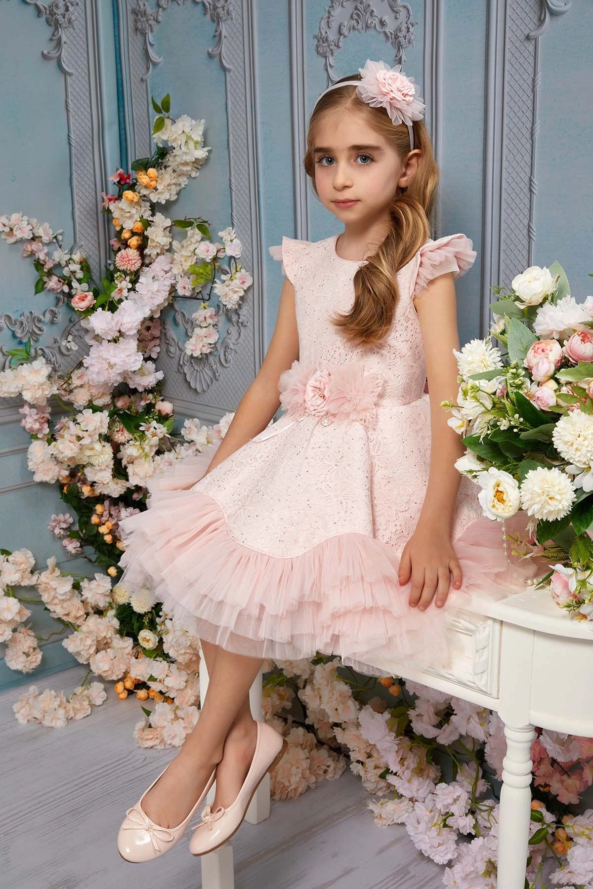 Girls Lace And Tulle Tutu Dress With Ruffles(Girls Lace And Tulle Tutu Dress With Ruffles) 2 Girls Lace And Tulle Tutu Dress With Ruffles(Girls Lace And Tulle Tutu Dress With Ruffles) - Image 2