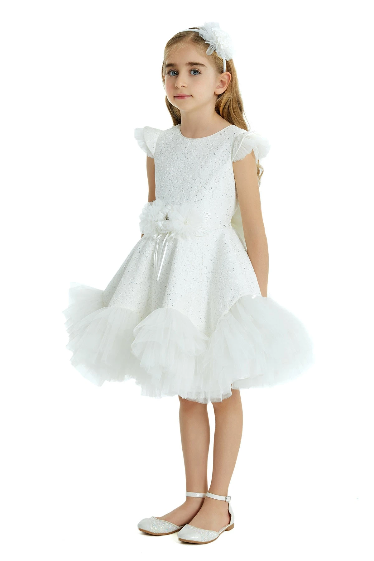 Girls Lace And Tulle Tutu Dress With Ruffles(Girls Lace And Tulle Tutu Dress With Ruffles) 5 Girls Lace And Tulle Tutu Dress With Ruffles(Girls Lace And Tulle Tutu Dress With Ruffles) - Image 5
