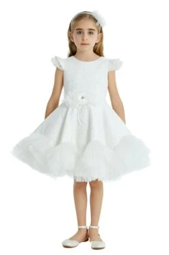 Girls Lace And Tulle Tutu Dress With Ruffles(Girls Lace And Tulle Tutu Dress With Ruffles) 11 Girls Lace And Tulle Tutu Dress With Ruffles(Girls Lace And Tulle Tutu Dress With Ruffles) -Mia Bambina Store mia bambina boutique Girls Lace and Tulle Tutu Dress with Ruffles white