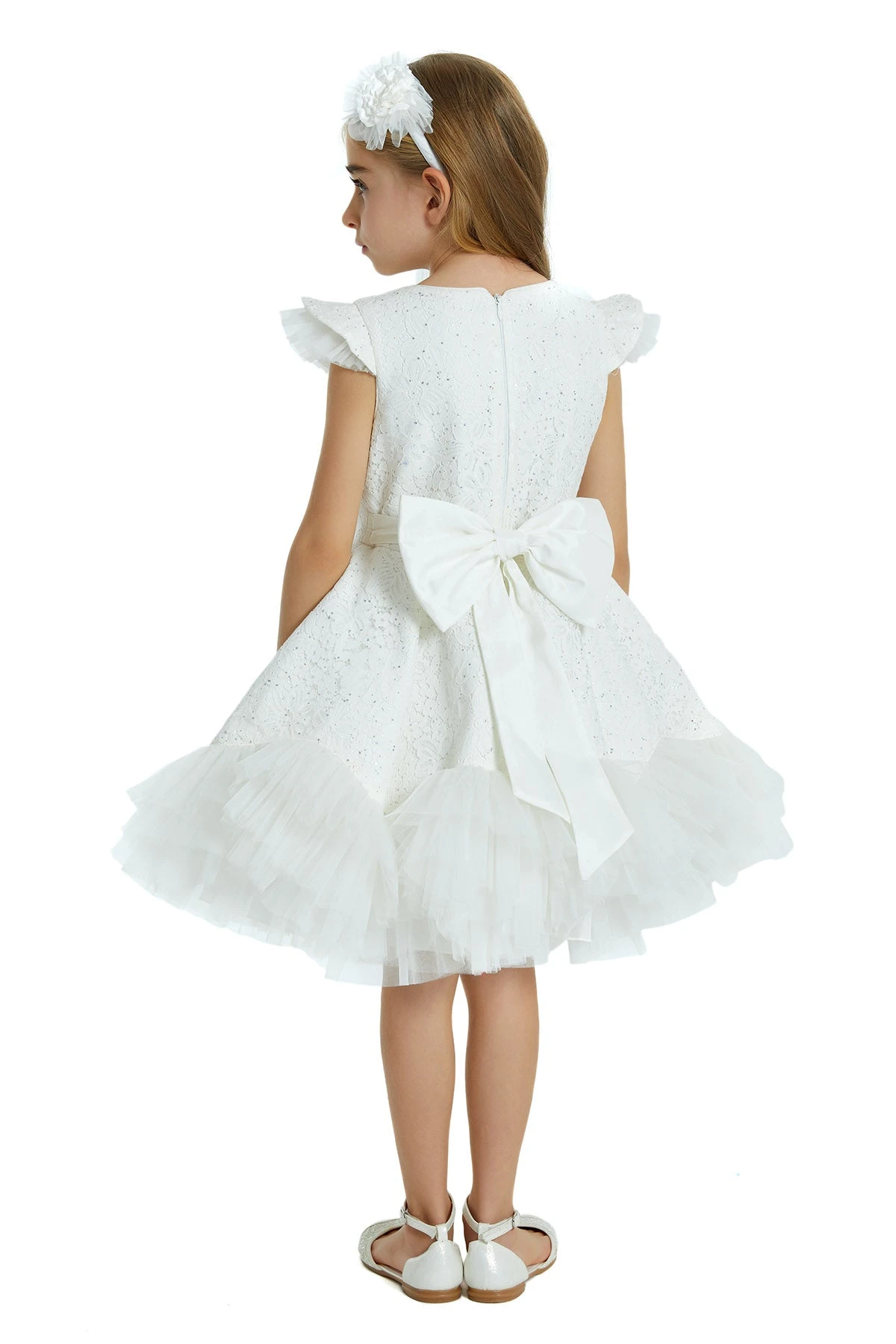 Girls Lace And Tulle Tutu Dress With Ruffles(Girls Lace And Tulle Tutu Dress With Ruffles) 7 Girls Lace And Tulle Tutu Dress With Ruffles(Girls Lace And Tulle Tutu Dress With Ruffles) - Image 7