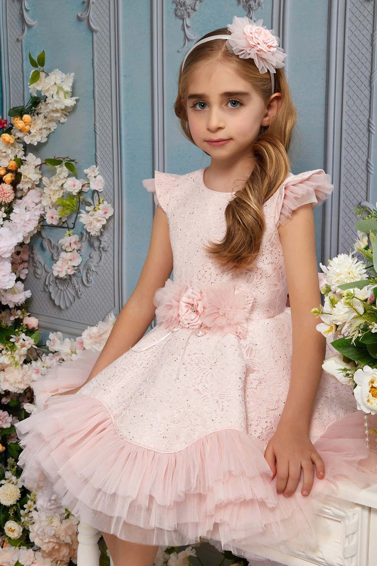 Girls Lace And Tulle Tutu Dress With Ruffles(Girls Lace And Tulle Tutu Dress With Ruffles) 8 Girls Lace And Tulle Tutu Dress With Ruffles(Girls Lace And Tulle Tutu Dress With Ruffles) - Image 8