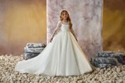 Glittering Glory Communion Gown(Glittering Glory Communion Gown) -Mia Bambina Store mia bambina boutique Glittering Glory Communion Gown 5