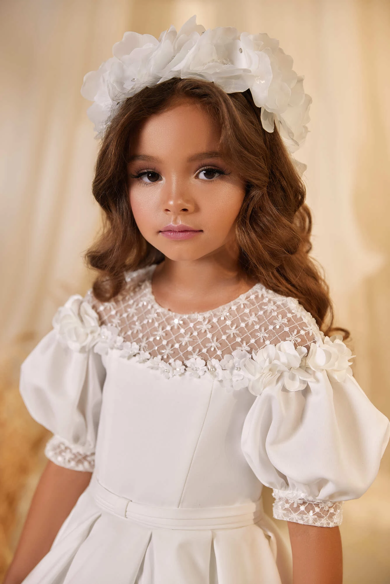Little Girl White Princess Dress For First Communion Or Special Event(Little Girl White Princess Dress For First Communion Or Special Event) 2 Little Girl White Princess Dress For First Communion Or Special Event(Little Girl White Princess Dress For First Communion Or Special Event) - Image 2