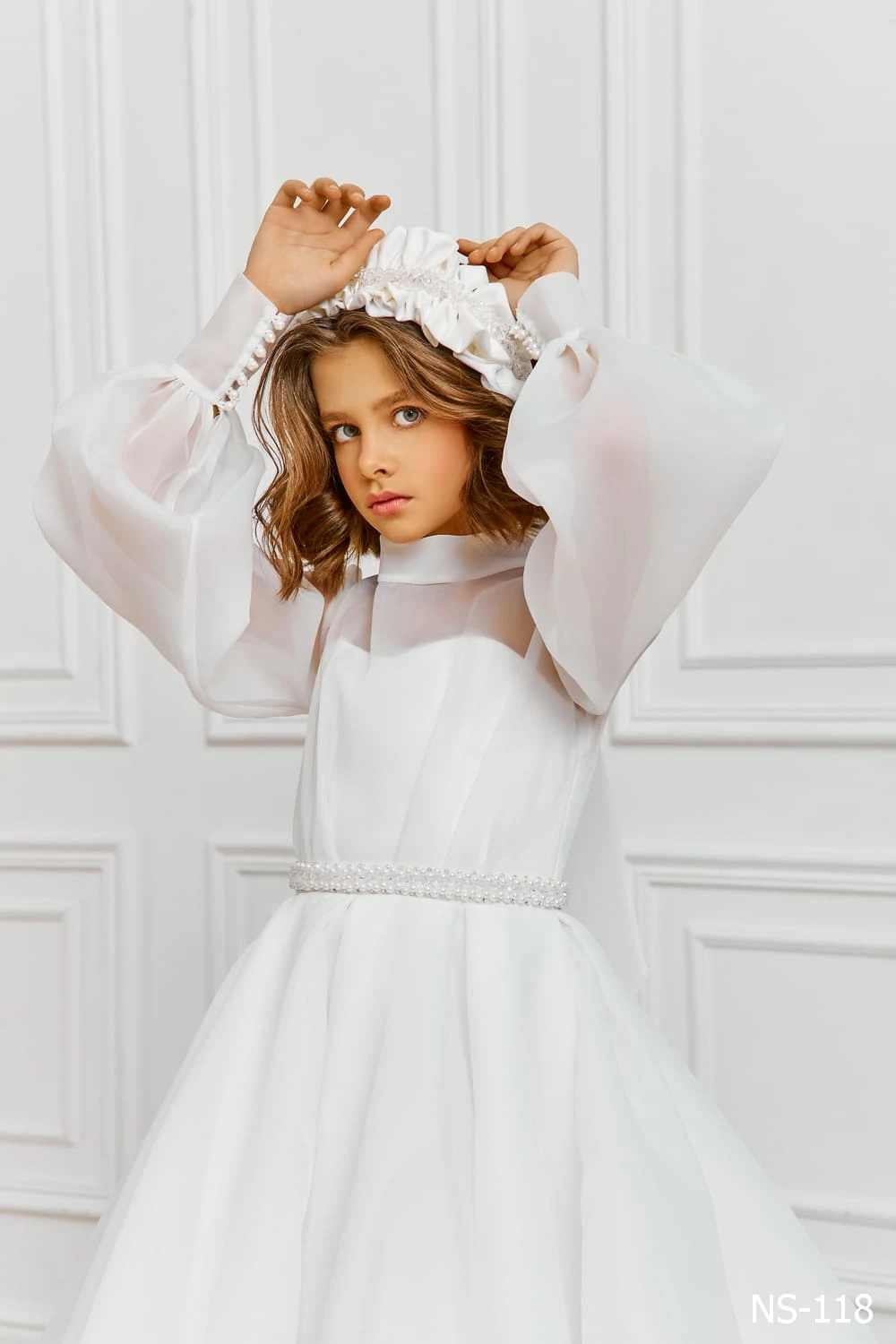 Modest First Communion Dresses In Organza(Modest First Communion Dresses In Organza) 2 Modest First Communion Dresses In Organza(Modest First Communion Dresses In Organza) - Image 2