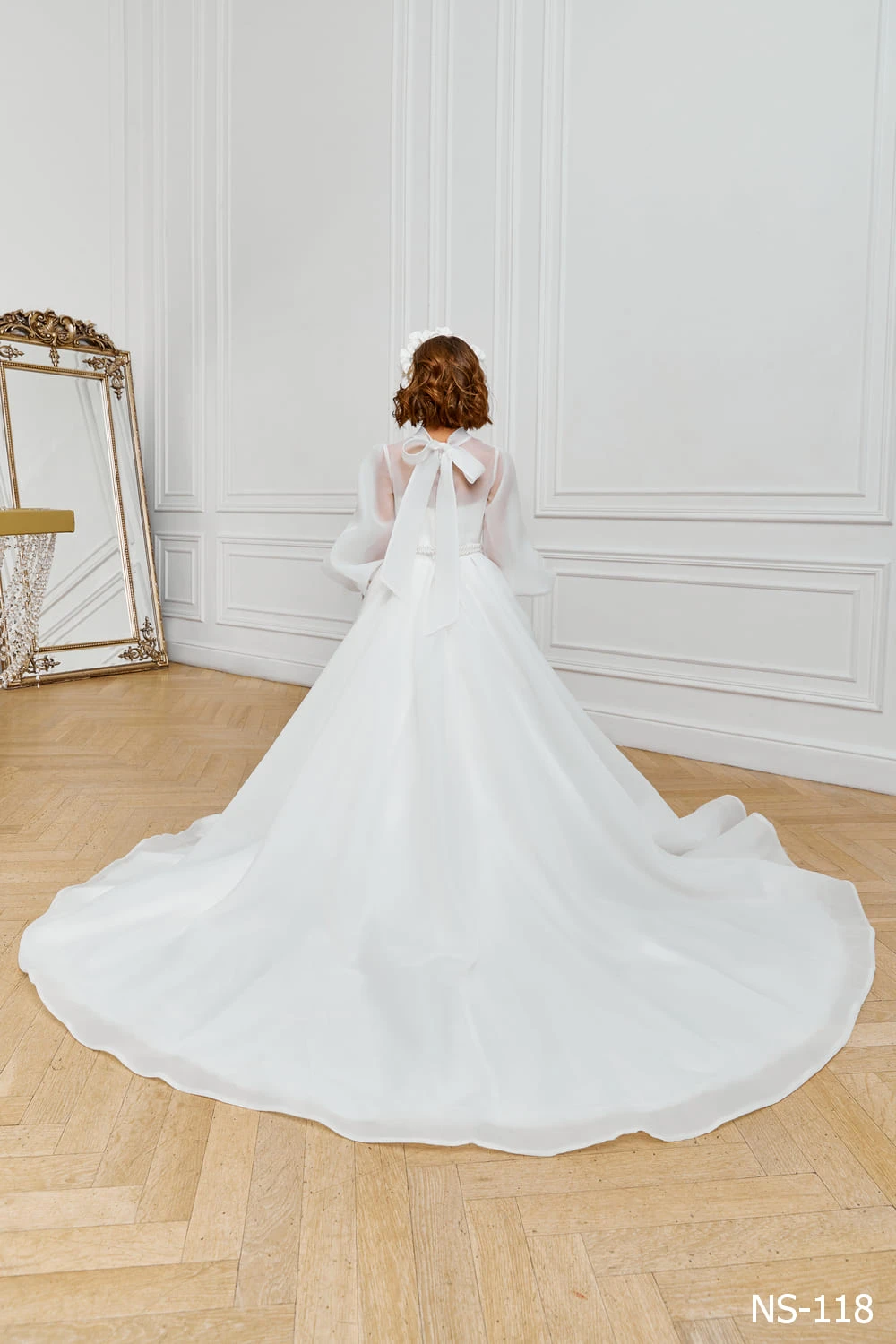 Modest First Communion Dresses In Organza(Modest First Communion Dresses In Organza) 3 Modest First Communion Dresses In Organza(Modest First Communion Dresses In Organza) - Image 3