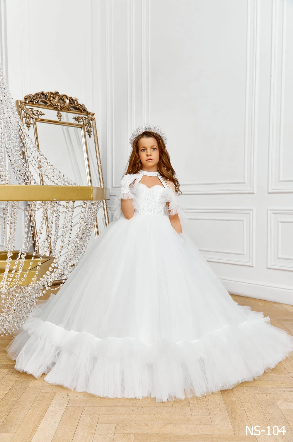 Off The Shoulder Tulle Flower Girl Ball Gown(Off The Shoulder Tulle Flower Girl Ball Gown) 1 Off The Shoulder Tulle Flower Girl Ball Gown(Off The Shoulder Tulle Flower Girl Ball Gown)