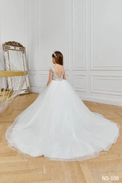 Shade Of Elegance Tulle Flower Girl Dress(Shade Of Elegance Tulle Flower Girl Dress) -Mia Bambina Store mia bambina boutique Shade of Elegance Tulle Flower Girl Dress 2