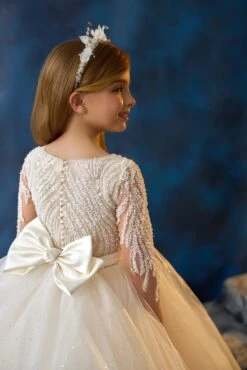 Sparkle Communion Gown(Sparkle Communion Gown) 6 Sparkle Communion Gown(Sparkle Communion Gown) -Mia Bambina Store mia bambina boutique Sparkle Communion Gown 2